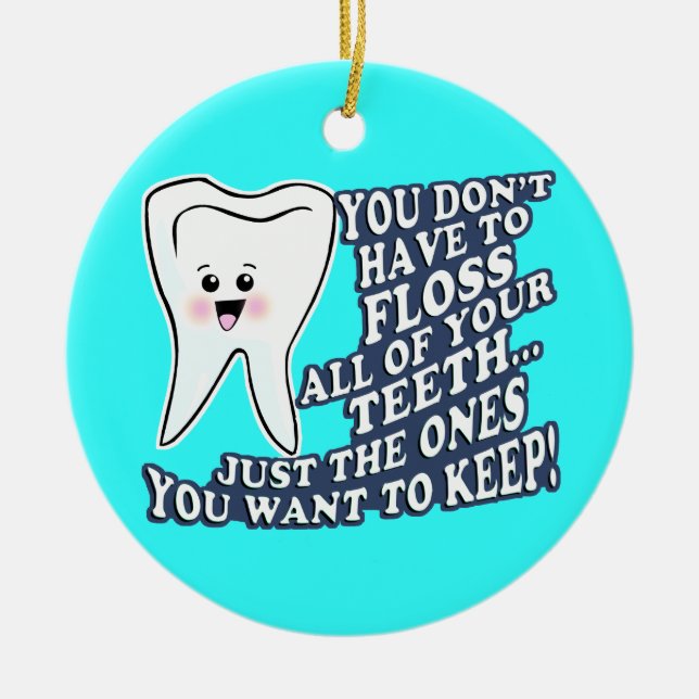 Dentist Ceramic Ornament (Front)