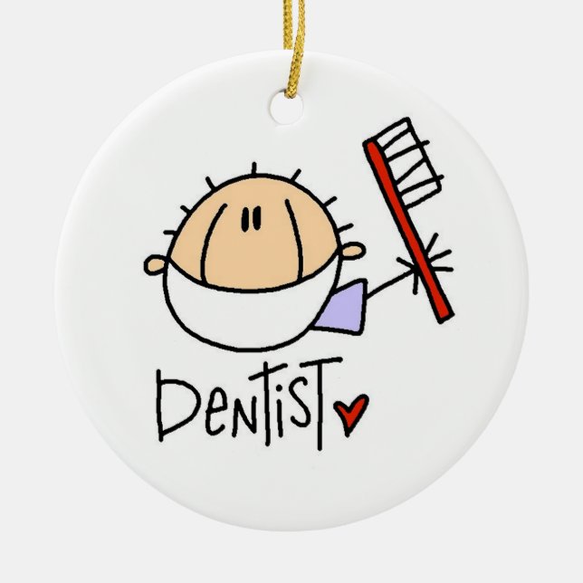 Dentist Ceramic Ornament (Front)