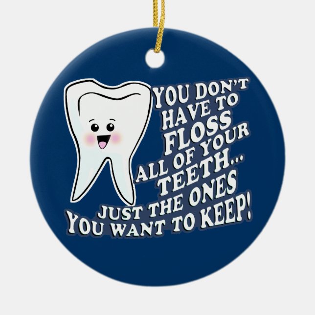 Dentist Ceramic Ornament (Front)