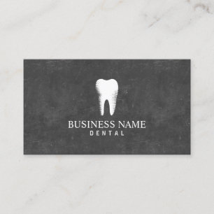 Dentist Chalkboard Dental Care Appointment Card