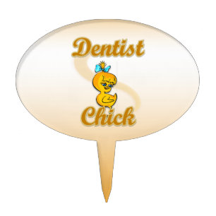 Dentist Chick Cake Topper