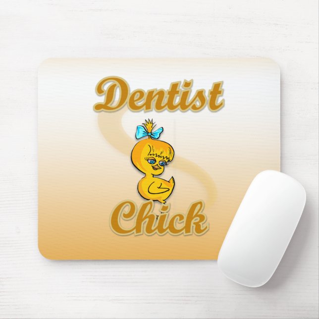Dentist Chick Mouse Pad (With Mouse)