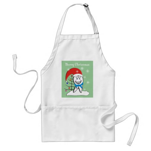 Dentist Christmas Cards and Gifts Adult Apron