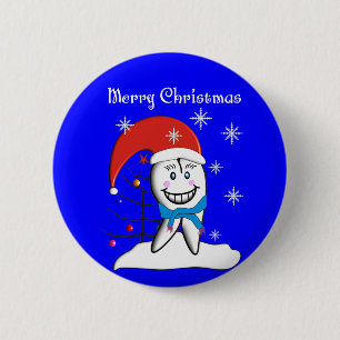 Dentist Christmas Cards and Gifts Button