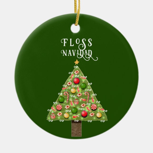 Dentist Christmas Collectible Ceramic Ornament (Front)