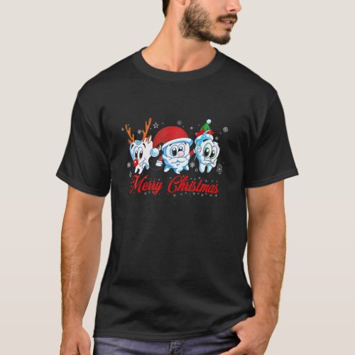 Dentist Christmas Funny Tooths Dental Costume T_Shirt