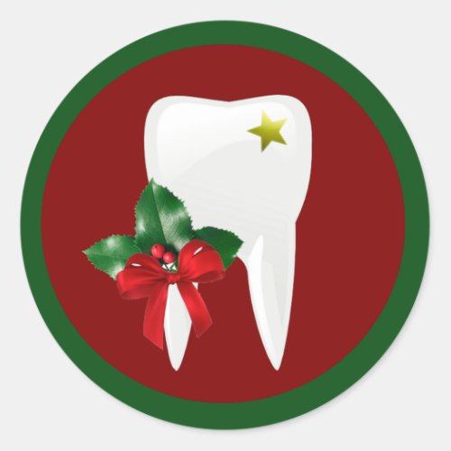 Dentist Christmas Sticker