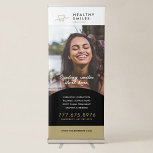 Dentist Clinic Custom Logo Roll-Up Banner