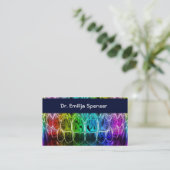 Dentist Colorul Teeth Business Card (Standing Front)