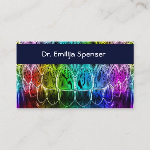 Customizable Dentist Business Card