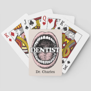 Dentist custom name playing cards