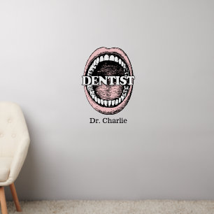 Dentist custom name wall decal