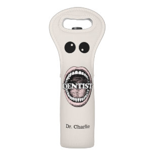 Dentist custom name wine tote