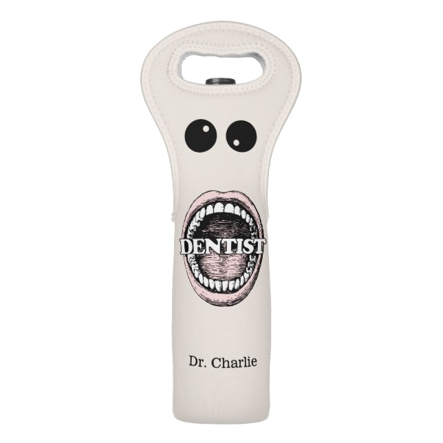 Dentist custom name wine tote (Front)