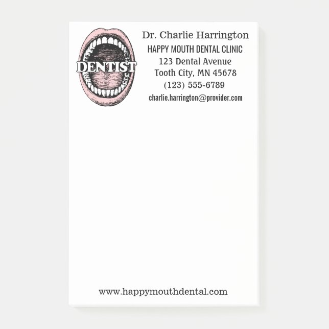 Dentist custom notes (Front)