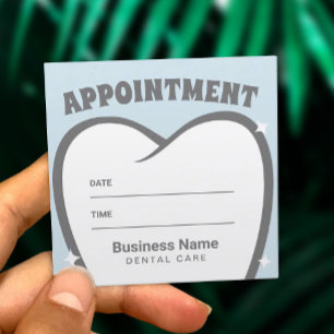 Dentist Cute Tooth Dental Office Appointment Card