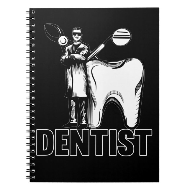 Dentist Dad Dental Father Dentistry Notebook (Front)