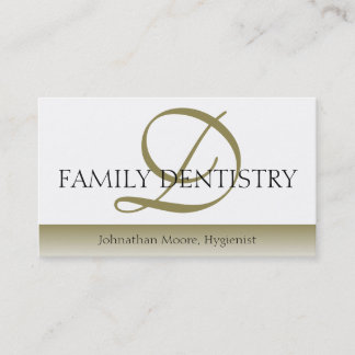 Dentist DDS Dental Office Oral Surgeon Script Business Card