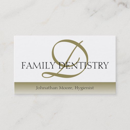 Customizable Dentist DDS Dental Office Oral Surgeon Script Business Card Templates