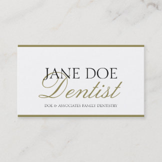 Dentist DDS Family Dentistry -Available Letterhead Business Card