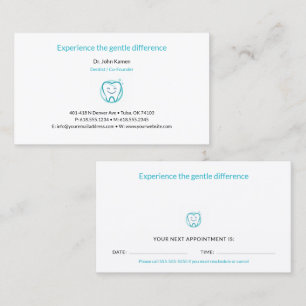 Dentist   Dental Appointment Card