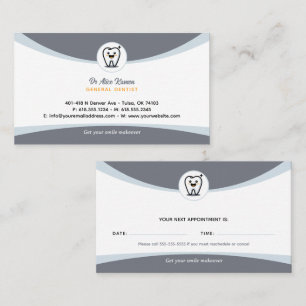 Dentist   Dental Appointment Card