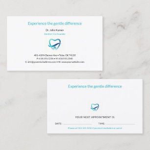 Dentist   Dental Appointment Card