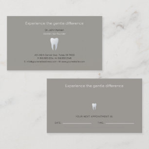 Dentist Dental Appointment Card