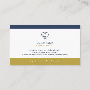 Dentist Dental Appointment Card