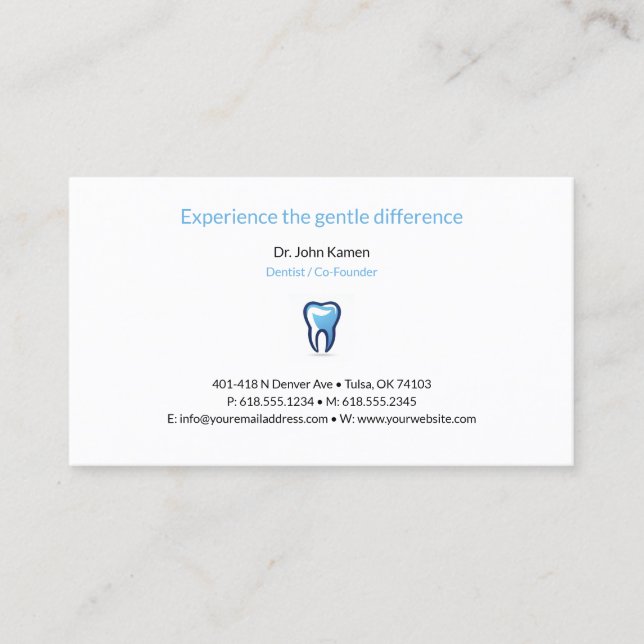 Dentist | Dental Appointment Card (Front)