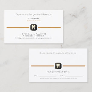 Dentist Dental Appointment Card