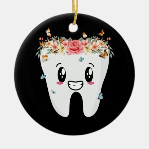 Dentist Dental Assistant Oral Hygienist Tooth Ceramic Ornament