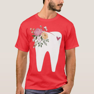 Dentist Dental Assistant Oral Hygienist Tooth Flow T-Shirt