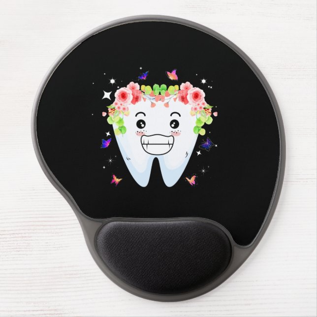 Dentist Dental Assistant Oral Hygienist Tooth Gel Mouse Pad (Front)