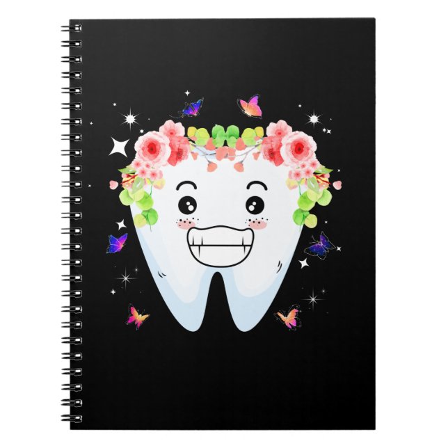Dentist Dental Assistant Oral Hygienist Tooth Notebook (Front)