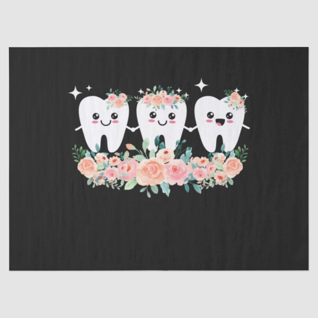 Dentist Dental Assistant Oral Hygienist Tooth Tissue Paper (Front)