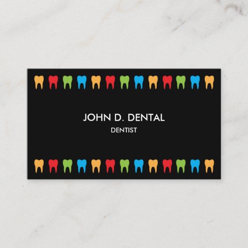 Dentist dental business or profile card