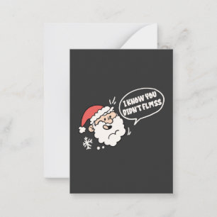 Dentist Dental Christmas Santa  Note Card