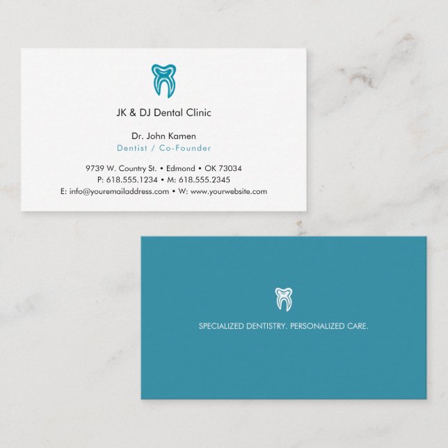 Dentist | Dental Clinic Business Card (Front/Back)