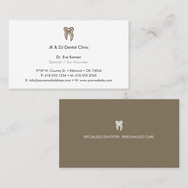 Dentist | Dental Clinic Business Card (Front/Back)