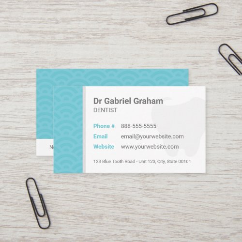 Dentist Dental Clinic Business Card