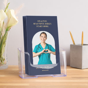 Dentist Dental Clinic Professional Dark Blue Brochure