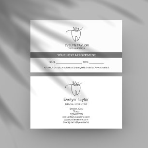 Dentist Dental Clinic teeth Whitening Appointment Business Card