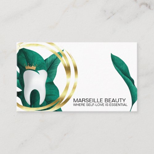  Dentist Dental Clinic teeth Whitening  Floral Bus Business Card