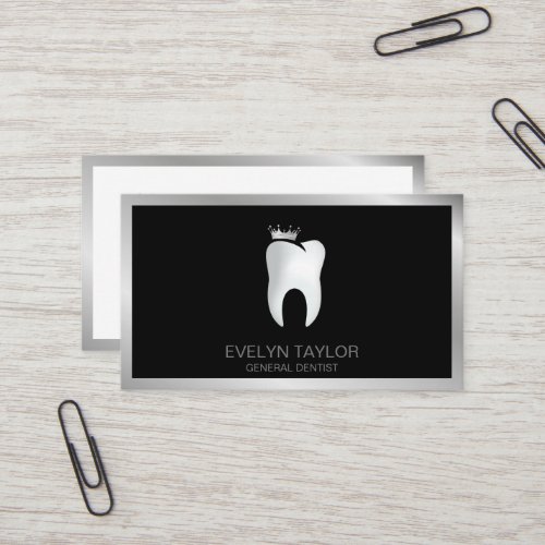 Dentist Dental Clinic teeth Whitening Smile Crown  Business Card