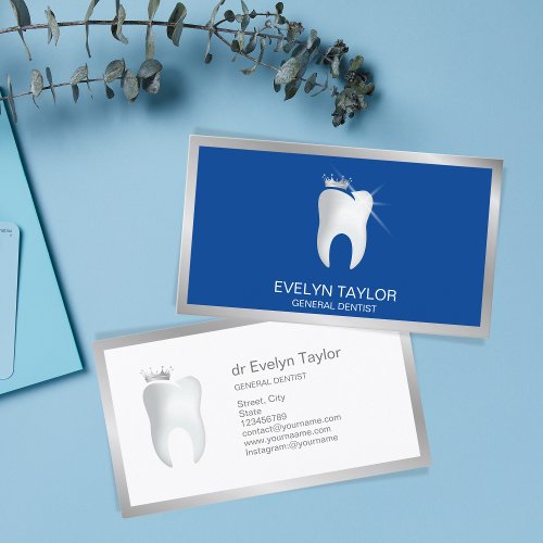 Dentist Dental Clinic teeth Whitening Smile Crown  Business Card