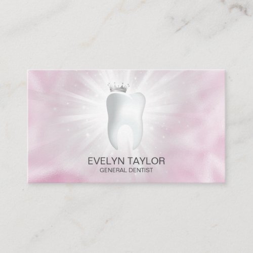 Dentist Dental Clinic teeth Whitening Smile Crown Business Card