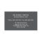 Dentist, dental gray business card with tooth logo