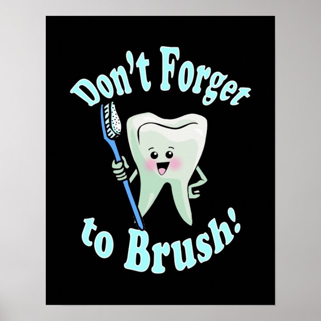 Dentist Dental Hygienist Artwork Poster (Front)