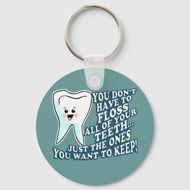 Dentist Dental Hygienist Keychain (Front)